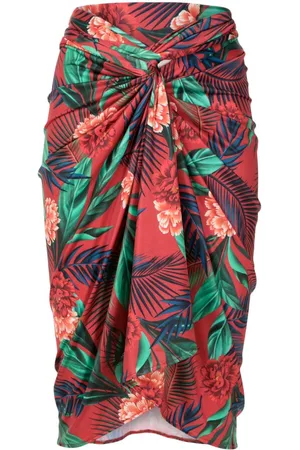 Lygia & Nanny Orix?? botanical-print wrap skirt