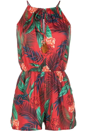 Lygia & Nanny Laya botanical-print playsuit