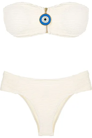 Brigitte Evil-eye strapless bikini