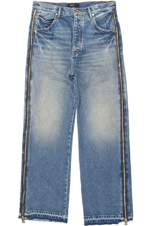 Purple Brand P018 zip wide-leg jeans