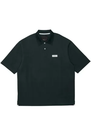 Purple Brand Logo-patch pique polo shirt