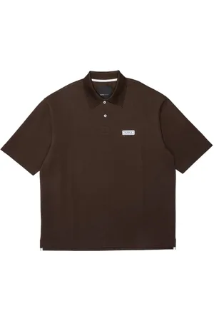 Purple Brand Logo-patch piqué polo shirt