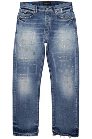 Purple Brand Distressed straight-leg jeans