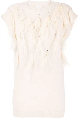 HUISHAN ZHANG Silvan feather-detailing vest