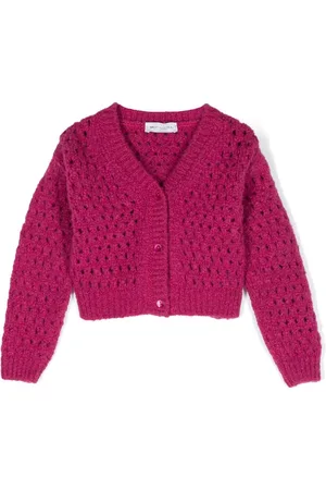 MONNALISA Open-knit ribbed cardigan
