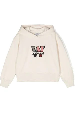 Woolrich Logo-patch fleece hoodie