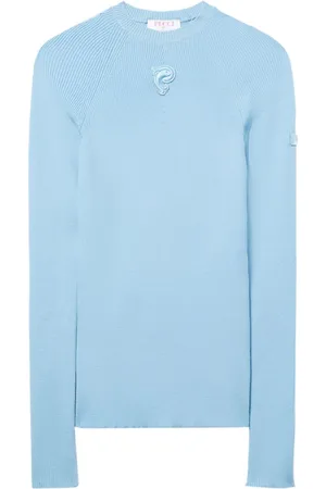 Puccini Logo-embroidered ribbed knit jumper
