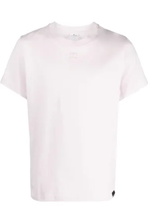 Courrèges Logo-embroidered cotton T-shirt