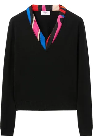 Puccini Marmo-print virgin wool jumper