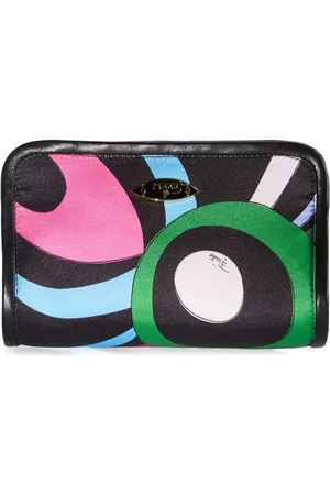 Puccini Binding Marmo-print clutch bag