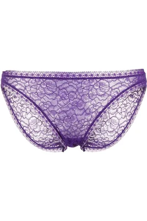 ERES Velout?? floral-lace briefs