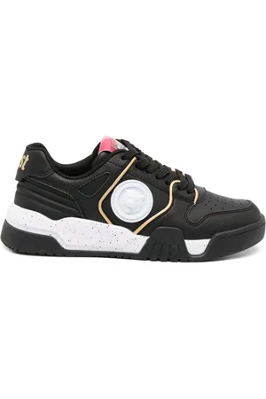 Roberto Cavalli Tiger Head-motif leather sneakers