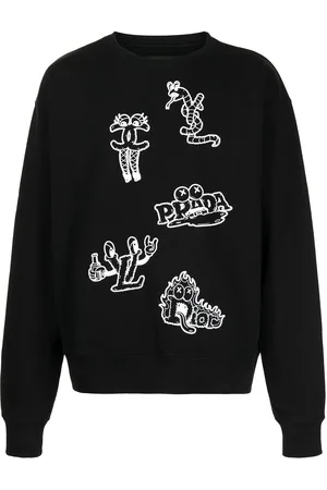 DOMREBEL Snap graphic-print Sweatshirt - Black
