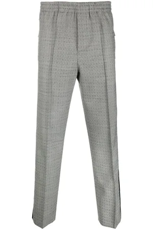 SAPIO N40 graphic-print straight-leg trousers