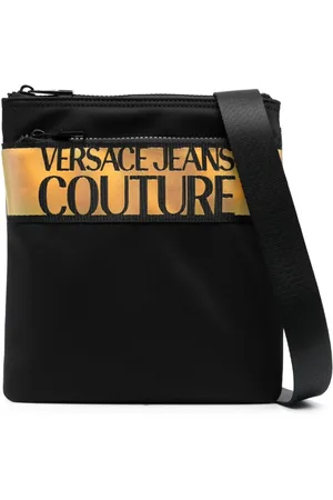VERSACE Logo-print zip-fastening shoulder bag