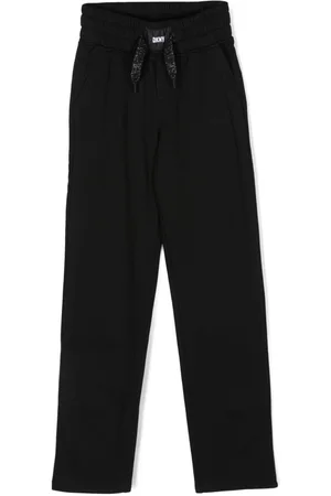 DKNY Logo-patch drawstring track pants