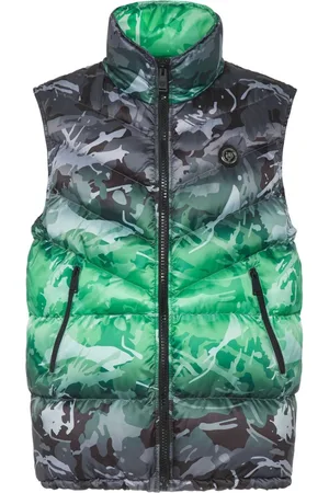 Philipp Plein Camouflage-pattern padded vest
