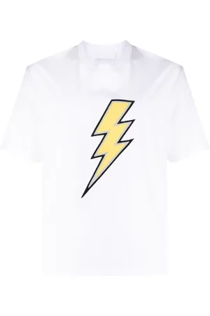 NEIL BARRETT, Lightning Bolt T Shirt, Men, Slim Fit T-Shirts