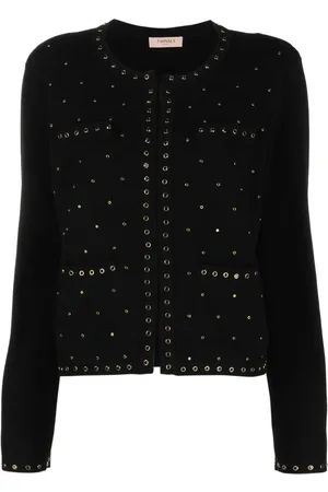 Twin-Set Eyelet-embellished cardigan