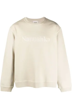 Nanushka Logo-embroidered cotton sweatshirt