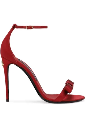 Dolce & Gabbana Keira 105mm bow-detail satin sandals