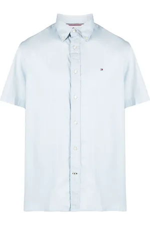 Tommy Hilfiger Logo-embroidered poplin shirt