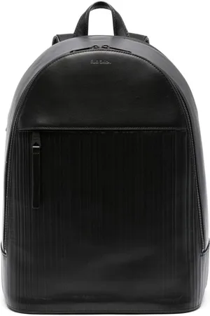 Paul Smith Logo-stamp leather backpack