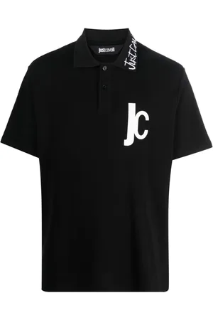 Roberto Cavalli Logo-print cotton polo shirt