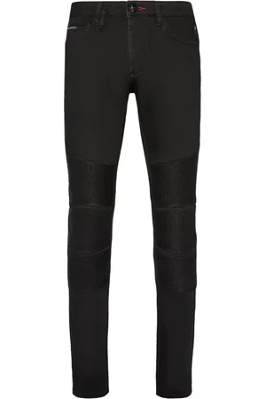 Philipp Plein Logo-patch straight-leg jeans