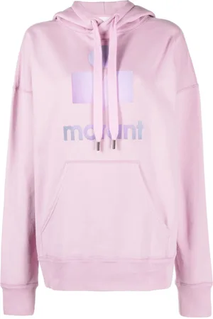 Isabel Marant Mansel flocked-logo hoodie
