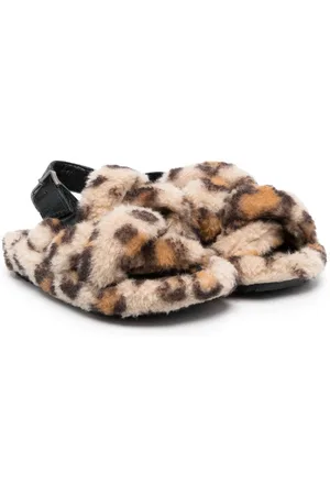 MONNALISA Leopard-print slingback-strap sandals