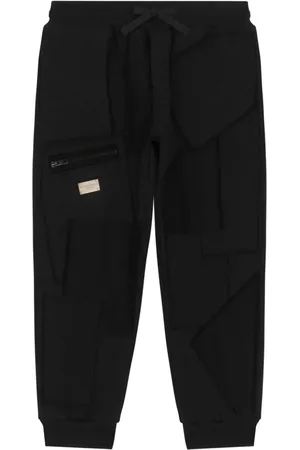 Dolce & Gabbana Logo-plaque cotton track pants