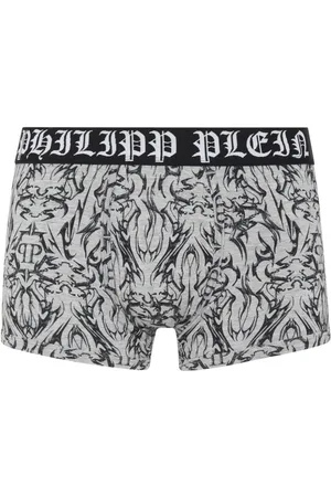 Philipp Plein Chrome logo-print boxer briefs