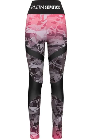 Philipp Plein Camouflage-print high-waisted leggings
