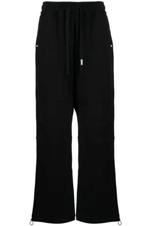Izzue Logo-patch straight-leg pants