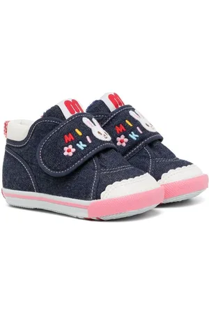 Miki House Bunny touch-strap sneakers