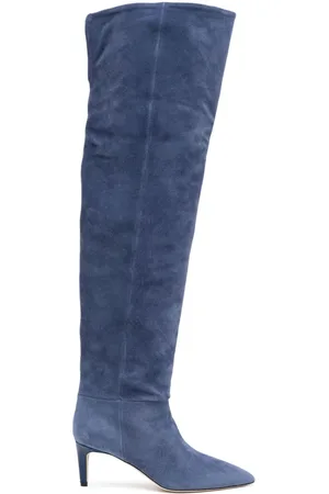 PARIS TEXAS 70mm knee-high suede boots