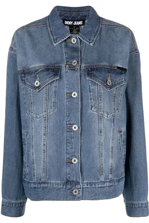 Dkny jean jacket online womens