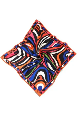 Puccini Marmo-print silk scarf