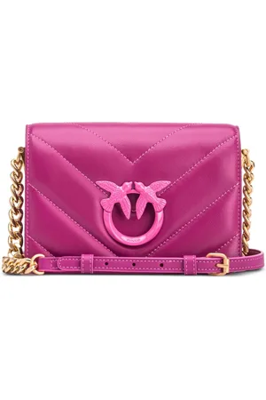 Pinko Love Birds leather crossbody bag