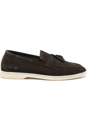 Scarosso Tassel-detail suede loafers