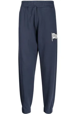 Maison Kitsuné Logo-patch cotton track pants