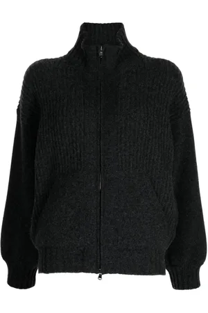 PRINGLE OF SCOTLAND Ribbed-knit zip-up cardigan