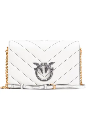 Pinko Love Birds leather crossbody bag