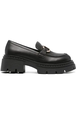 Twin-Set Oval T logo-plaque loafers