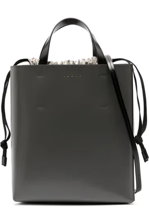 Marni Exclusive Contrast-Panel Leather Trunk Bag