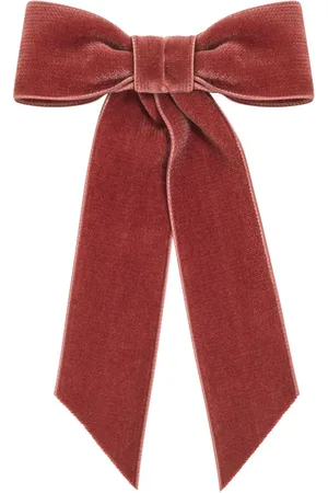Jennifer Behr Wide Velvet bow barrette