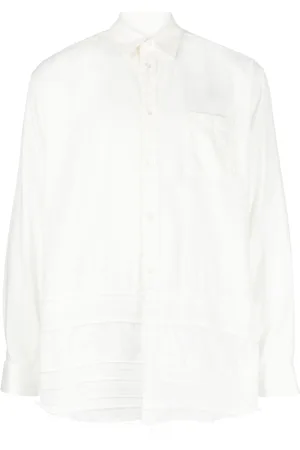 UNDERCOVER Embroidered-desgin frayed shirt