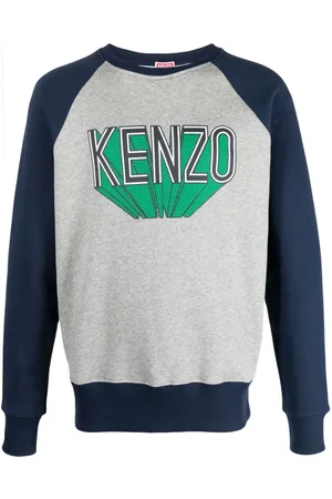 Kenzo Sashiko Stitch Embroidered Sweatshirt - Blue