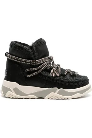 Mou Scoubidou leather ankle boots